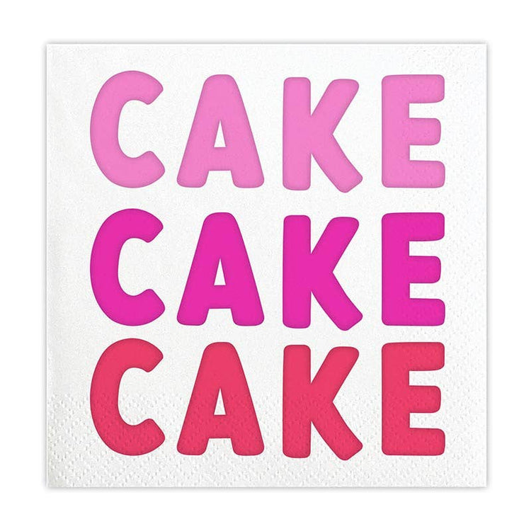Slant Collections by Creative Brands - Beverage Napkins - Cake Cake Cake