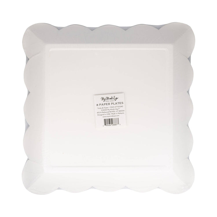 Halloween Plates, Tricks & Treats 10" Paper Plate