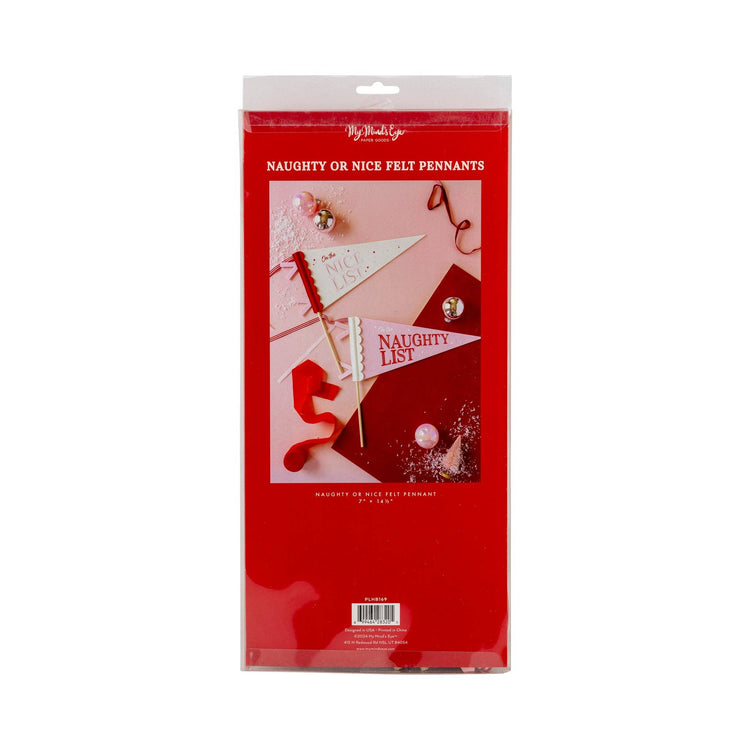My Mind’s Eye - PLHB169 - Naughty Nice Felt Pennant Banners