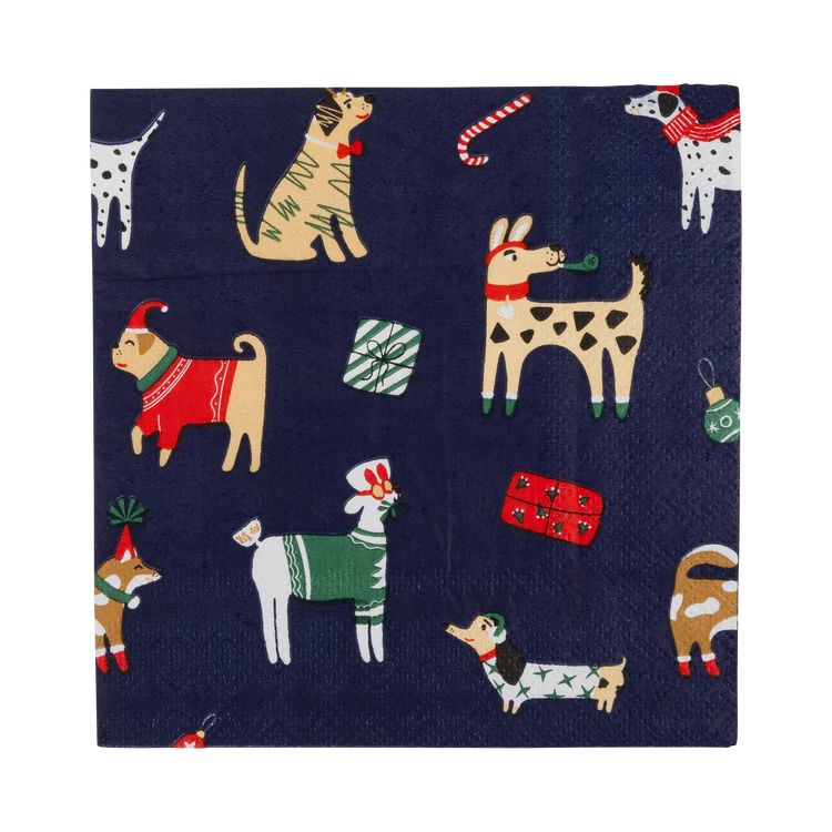 My Mind’s Eye - PLNP607 - Christmas Dogs Cocktail Napkin