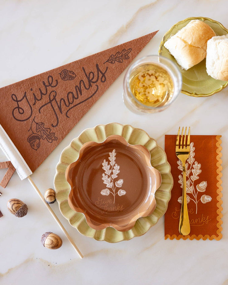 My Mind’s Eye - AGT1239 - Acorns Give Thanks Dinner Napkin