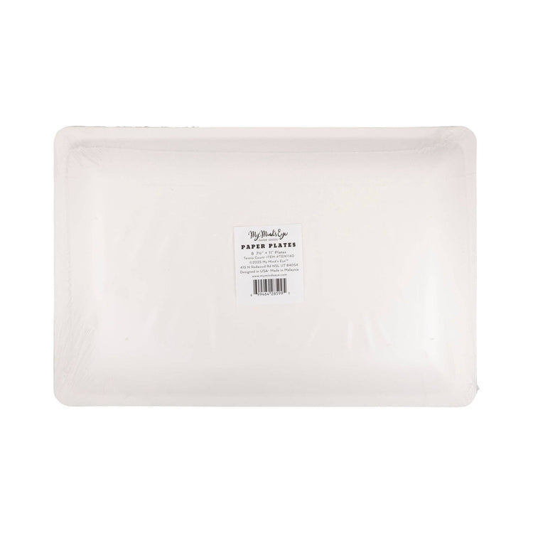 My Mind’s Eye - TEN1140 - Tennis Court Paper Plate