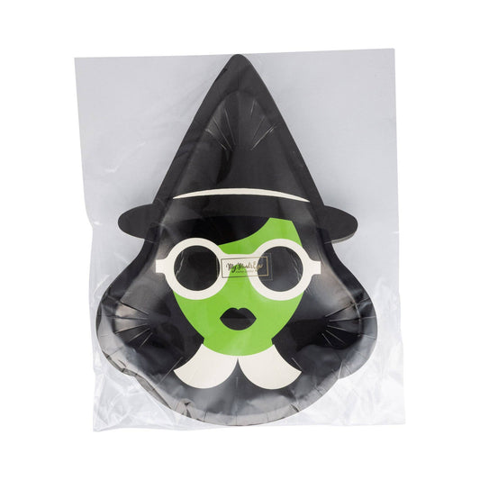 Halloween Plates, Bad Witch Plate
