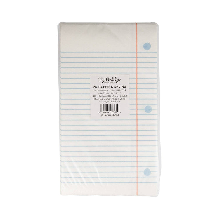 My Mind’s Eye - BTS1139 - Notebook Paper Dinner Napkin