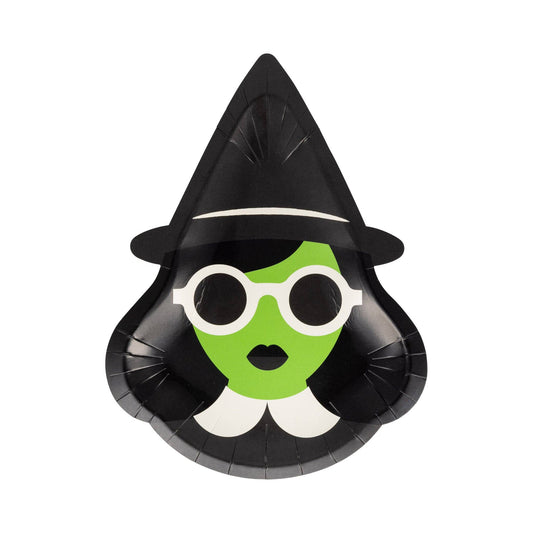 Halloween Plates, Bad Witch Plate
