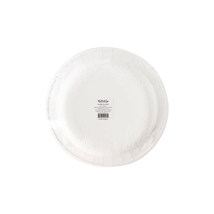 Brown Gingham Thanksgiving Charger Plate, Harvest Brown Gingham Check 11" Plate from My Mind's Eye