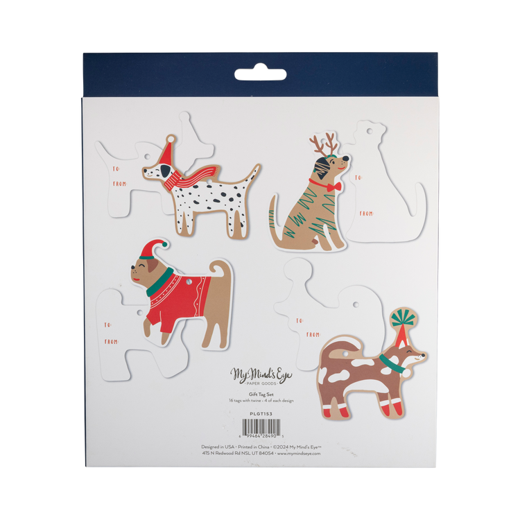 My Mind’s Eye - PLGT153 - Christmas Dogs Tag Set