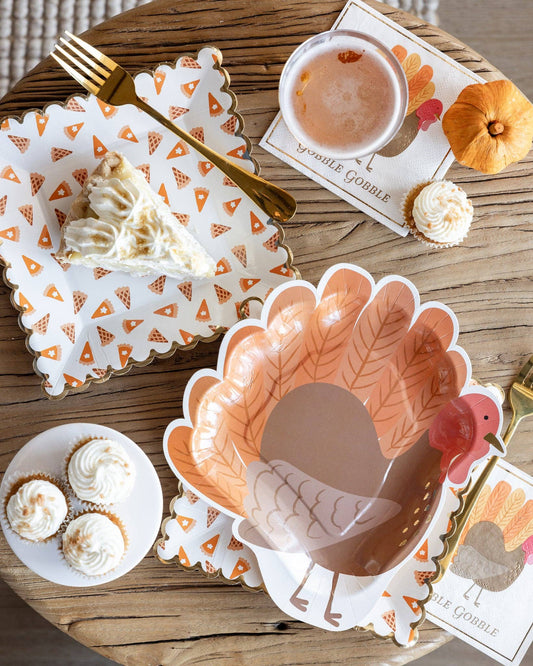 Thanksgiving Turkey Plates. Turkey Shaped Paper Plate