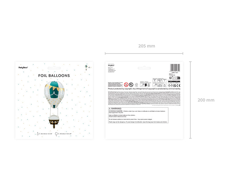 PartyDeco - Foil Balloon 4D, 36x110 cm