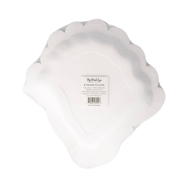 Thanksgiving Turkey Plates. Turkey Shaped Paper Plate