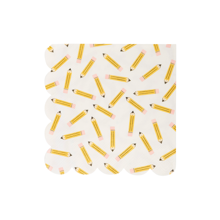My Mind’s Eye - BTS1035 - Pencil Pattern Scallop Cocktail Napkin