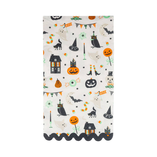 Halloween Guest Napkins, Tricks & Treats Dinner Napkin