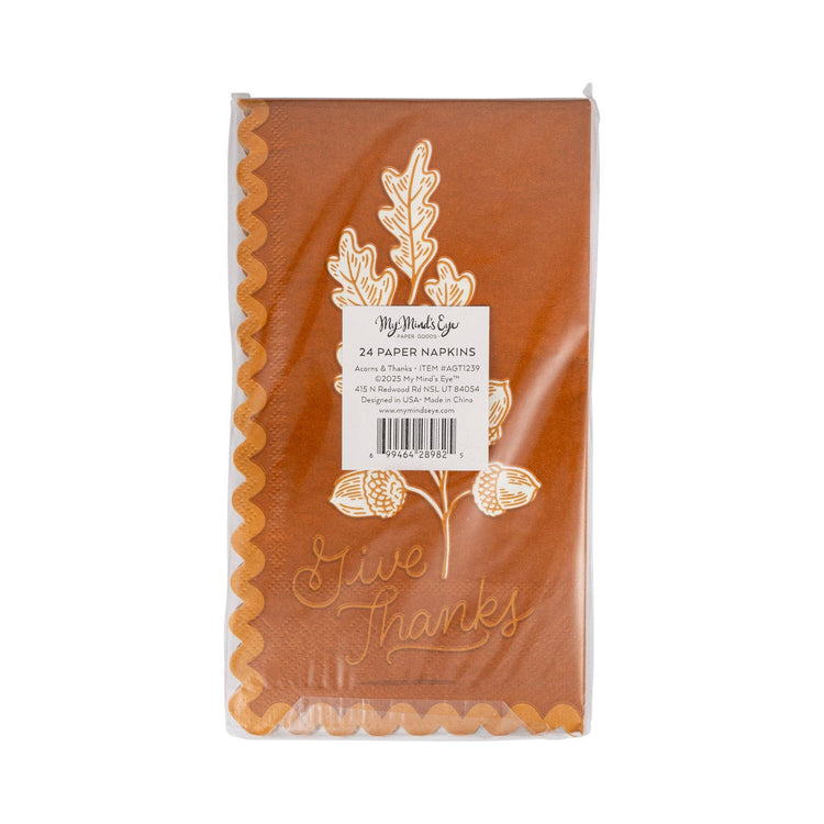 My Mind’s Eye - AGT1239 - Acorns Give Thanks Dinner Napkin