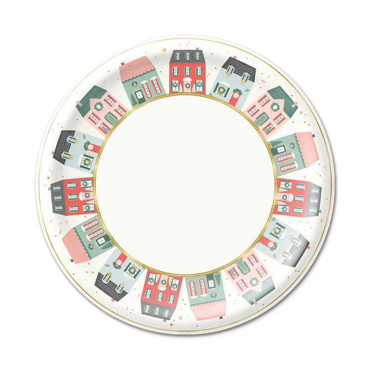 My Mind’s Eye - VIL1040 - Village Christmas Round Paper Plate