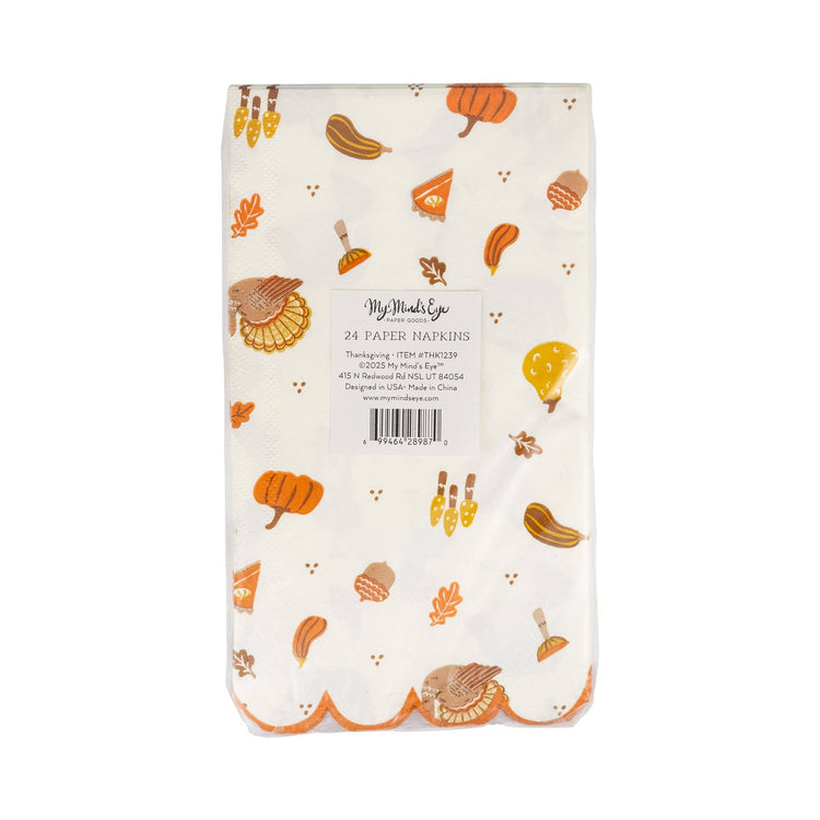 My Mind’s Eye - THK1239 - Thanksgiving Icons Dinner Napkin