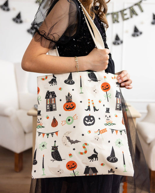 Halloween Bag, Tricks & Treats Canvas Tote Bag
