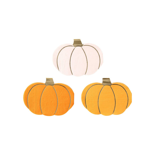 Thanksgiving Pumpkin Napkins | Pumpkin Shaped Napkin Set