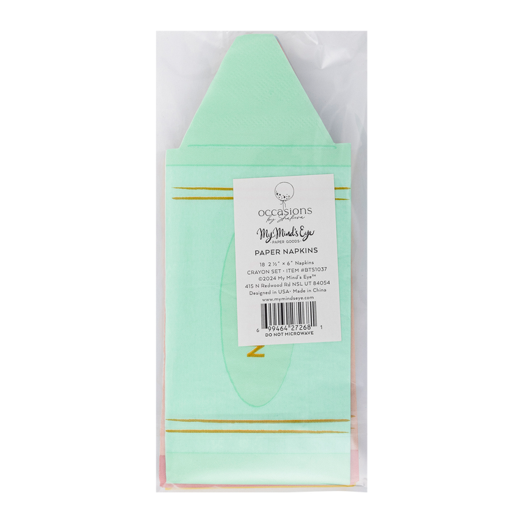 My Mind’s Eye - BTS1037 - Occasions By Shakira - Crayons Napkin Set