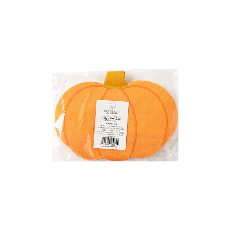 My Mind’s Eye - GHL1139 - Occasions by Shakira - Pumpkin Shaped Napkin Set
