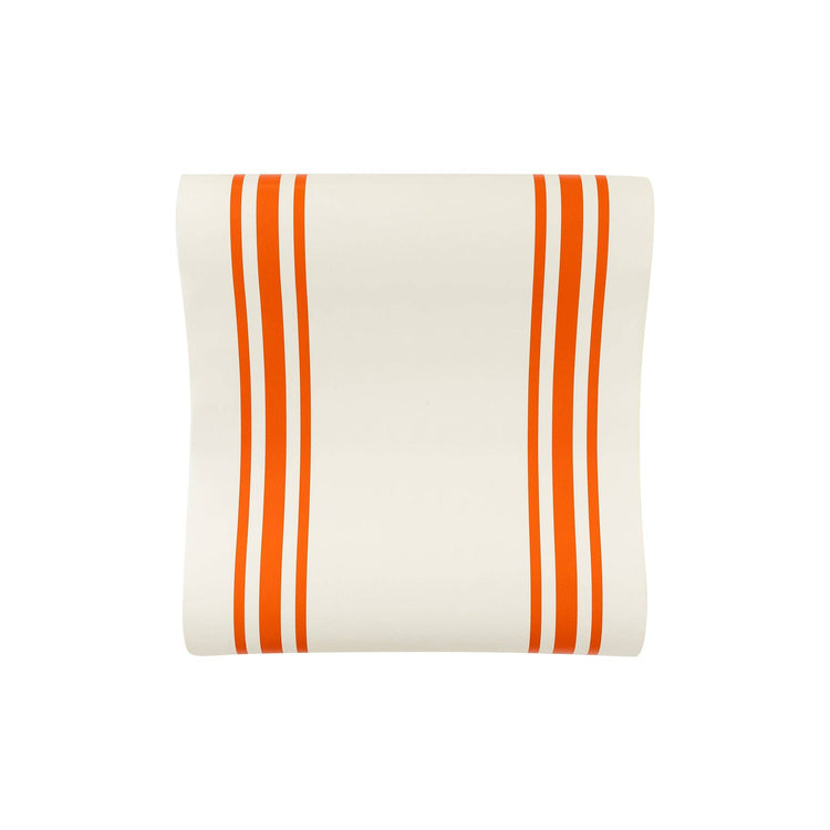 Harvest Rust Striped Paper Table Runner, 16" x 120" Paper Table Runner for the Thanksgiving Table