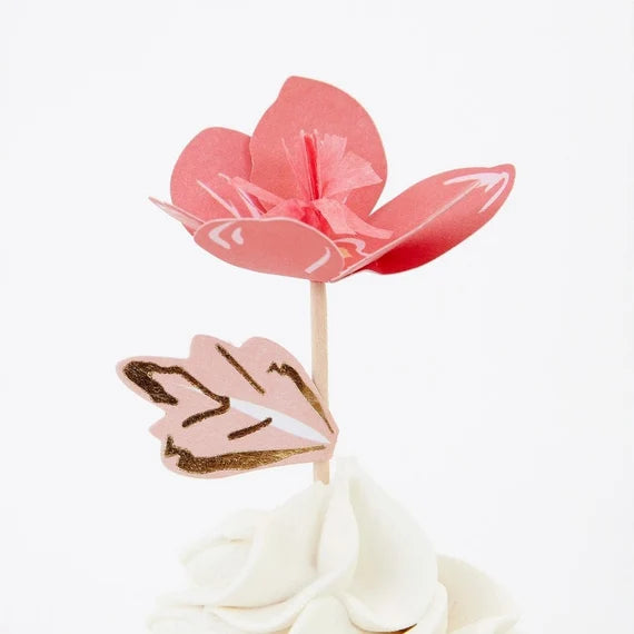 Valentine Cupcake Kit, Meri Meri Valentine Cupcake Kit includes 24 Liners & 24 Cupcake Toppers in 8 Designs