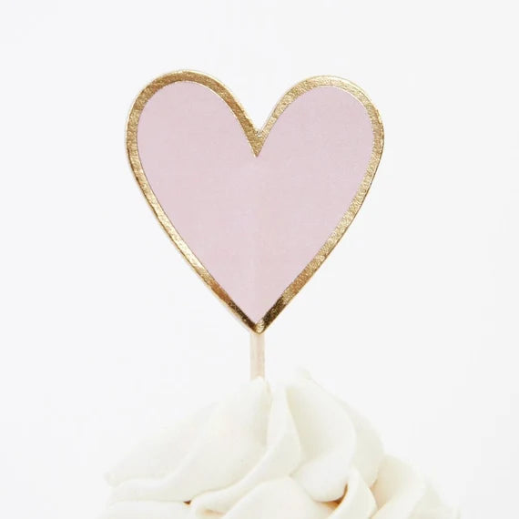 Valentine Cupcake Kit, Meri Meri Valentine Cupcake Kit includes 24 Liners & 24 Cupcake Toppers in 8 Designs