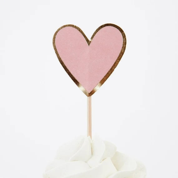 Valentine Cupcake Kit, Meri Meri Valentine Cupcake Kit includes 24 Liners & 24 Cupcake Toppers in 8 Designs