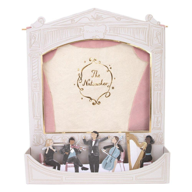 Nutcracker Theater Christmas Advent Calendar, Nutcracker-Themed Advent Box for Kids with Numbered Envelopes and Charm Bracelet