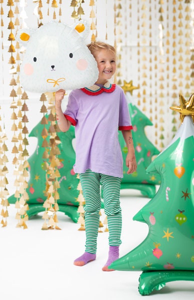 Giant Christmas Tree Balloon, Jumbo Glossy Standing Christmas Tree Balloon, Festive Christmas Decor!