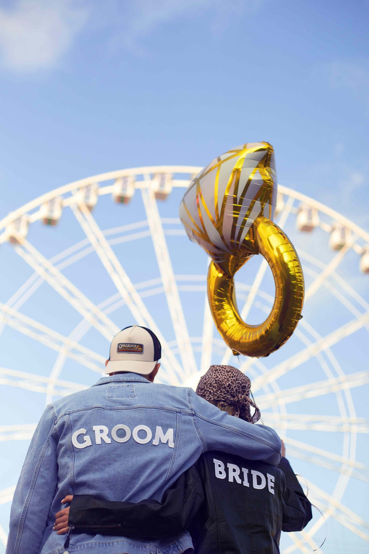Ring Shaped Balloon, 30" Tall Diamond Engagement Ring Balloon, Perfect Touch for an Engagement Party or Bridal Shower