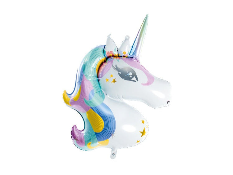Unicorn Mylar Balloon, Can Be Inflated With or Without Helium, 35" Tall