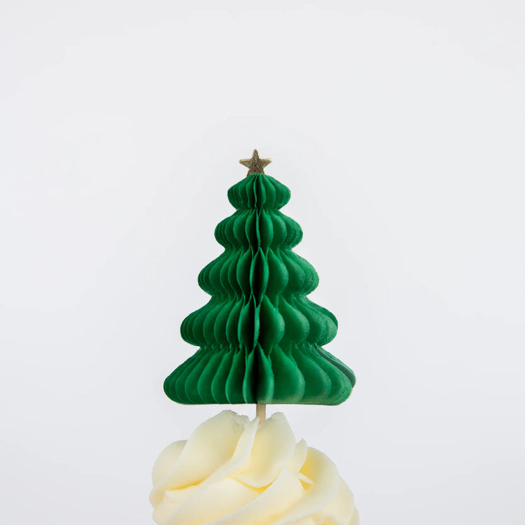 Festive House Cupcake Kit, Meri Meri Christmas Cupcake Kit Includes 24 cupcake liners and 24 cupcake toppers