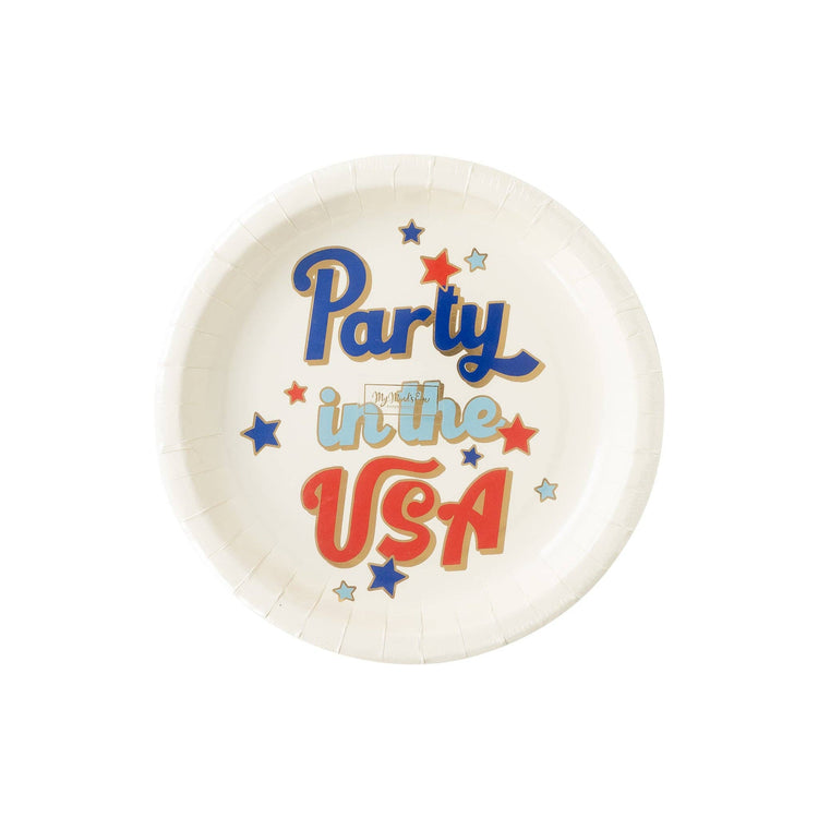 My Mind’s Eye - ROC942 - Party in the USA Plate - Cohasset Party Supply