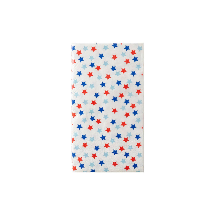 My Mind’s Eye - PLTS364Q-MME - Scattered Stars Paper Guest Towel Napkin - Cohasset Party Supply