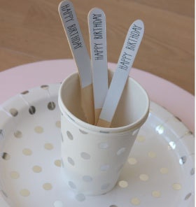 Silver Foil Polka Dot Party Cups, Set of 12 Silver Foil Dot Paper Cups - Cohasset Party Supply