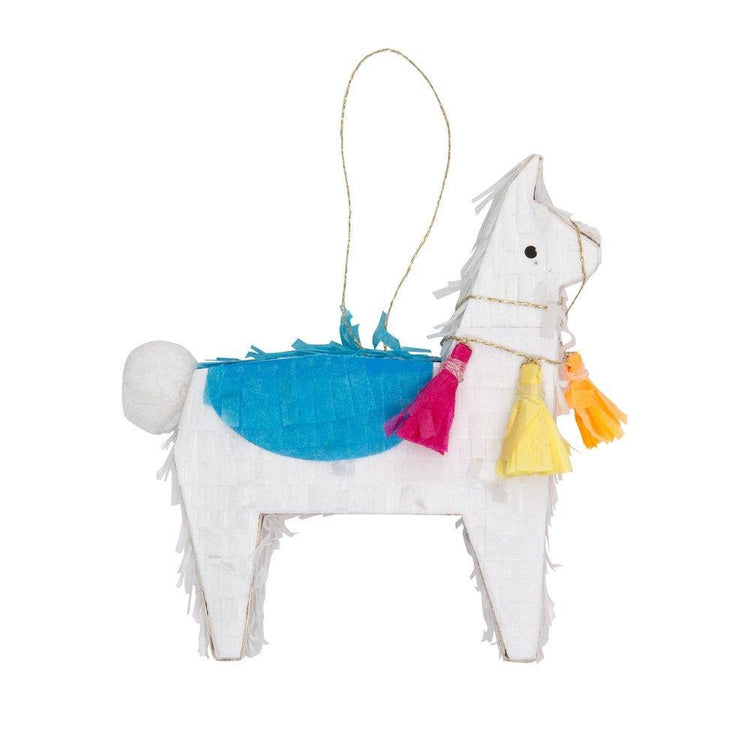 Mini Llama Pinata Favors, Small Llama Party Piñata with Colorful Confetti and Temporary Tattoos by Meri Meri - Cohasset Party Supply