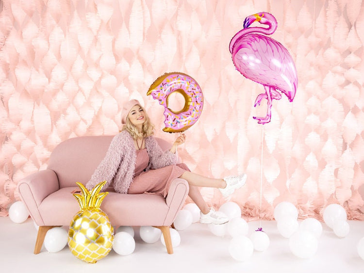 Large Flamingo Mylar Balloon, 37" Flamingo Foil Balloon That Can Be Inflated With or Without Helium - Cohasset Party Supply