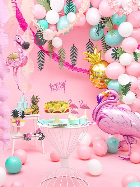 Large Flamingo Mylar Balloon, 37" Flamingo Foil Balloon That Can Be Inflated With or Without Helium - Cohasset Party Supply