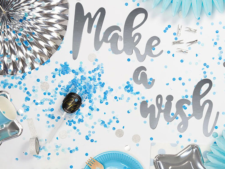 Blue Confetti Push Pop, Release the Blue at Your Next Party with this Blue Confetti Push Popper - Cohasset Party Supply
