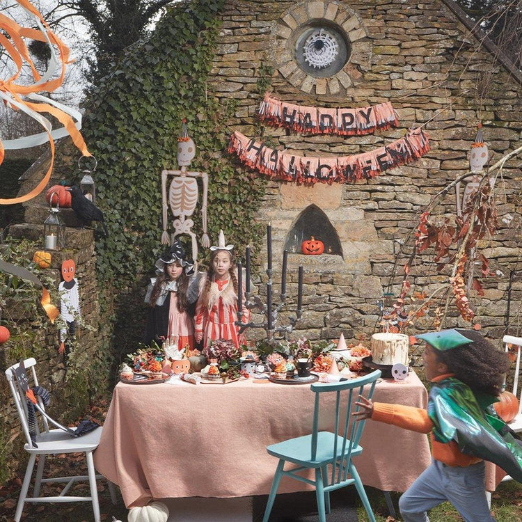 Happy Halloween Fringe Garland Kit, Pre-Strung Halloween Garland by Meri Meri - Cohasset Party Supply