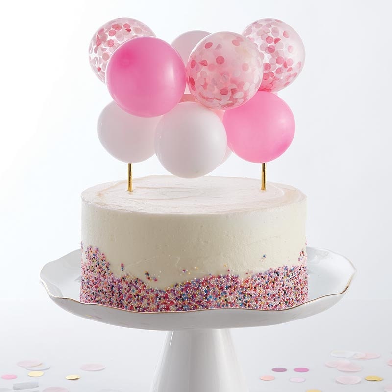 Pastel Balloon Cake Topper Kit, Cake Topper Includes 11 Mini