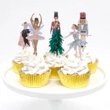 Nutcracker Christmas Cupcake Kit, Meri Meri Christmas Cupcake Kit Includes 24 cupcake liners and 24 cupcake toppers featuring The Nutcracker - Cohasset Party Supply