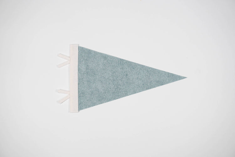 Cohasset Felt Pennant Flag — Sail-Shaped Town Pride Banner, Black