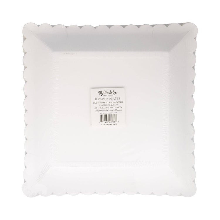 My Mind’s Eye - GVT1240 - Give Thanks Floral 90" Paper Plate