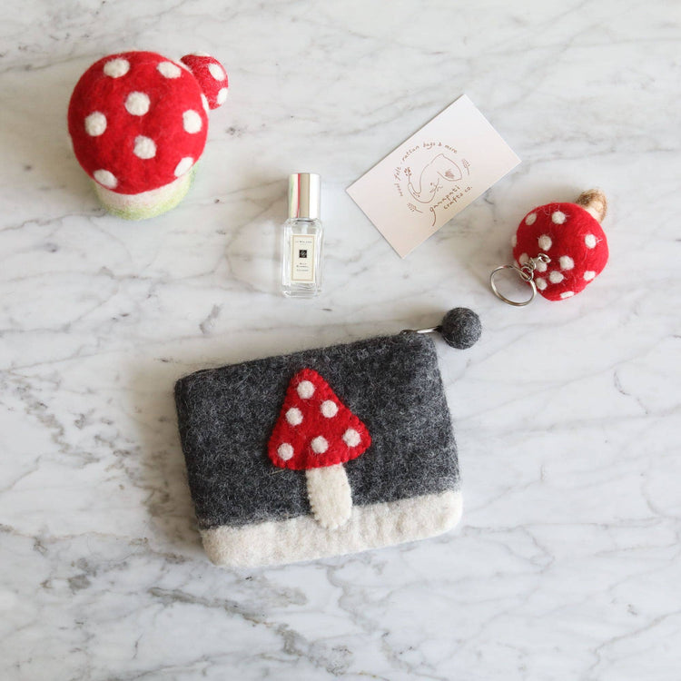 Deer Harbour Design - Felt Mushroom Ornament: Ornament