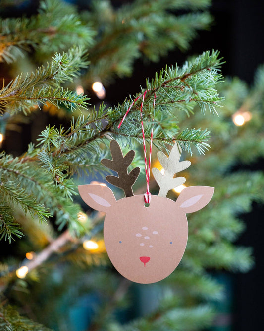 My Mind’s Eye - BEC811 - Dear Rudolph Reindeer Oversized Tags
