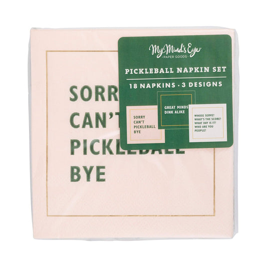 My Mind’s Eye - PCK1036 - Pickleball Sayings Paper Cocktail Napkin Set