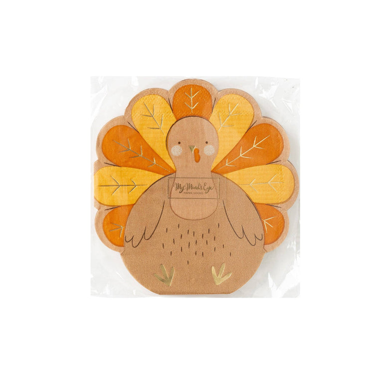 Kids Turkey Napkin,  Thanksgiving Kids' Table Napkin