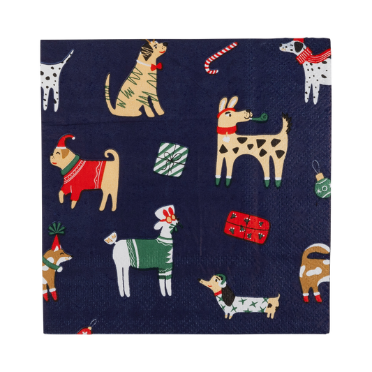 My Mind’s Eye - PLNP607 - Christmas Dogs Cocktail Napkin