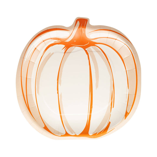 My Mind’s Eye - FAL1240 - Falloween Pumpkin Shaped Paper Plate